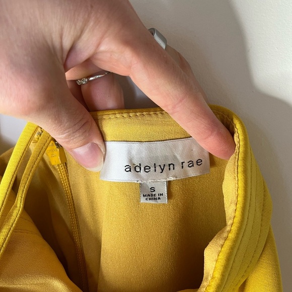 Anthropologie Adelyn Rae Wide Leg Culotte Jumpsuit Romper Mustard Women’s Sz S - Picture 6 of 9